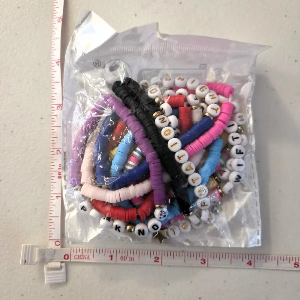 Taylor Swift Inspired Friendship Bracelets 11 Colorful Beaded Set Swifties Fans